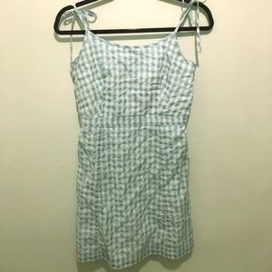 Gingham Tie-Strap Dress